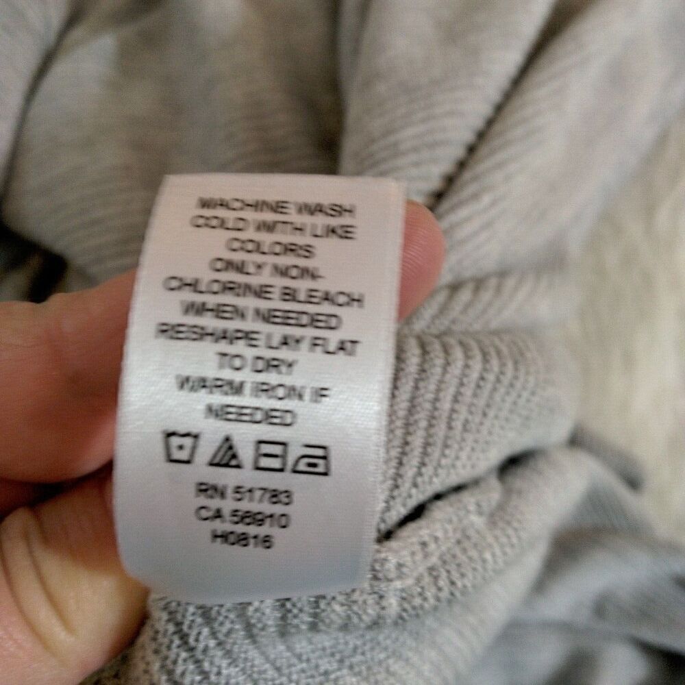 Maurices Gray Open Front Knit Draped Waterfall Cardigan Sweater Women's Size L - Picture 7 of 7